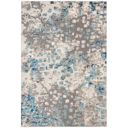 Safavieh Madison 400 Power Loomed Accent Area RugGrey & Blue 2 x 4 ft. MAD425E-24